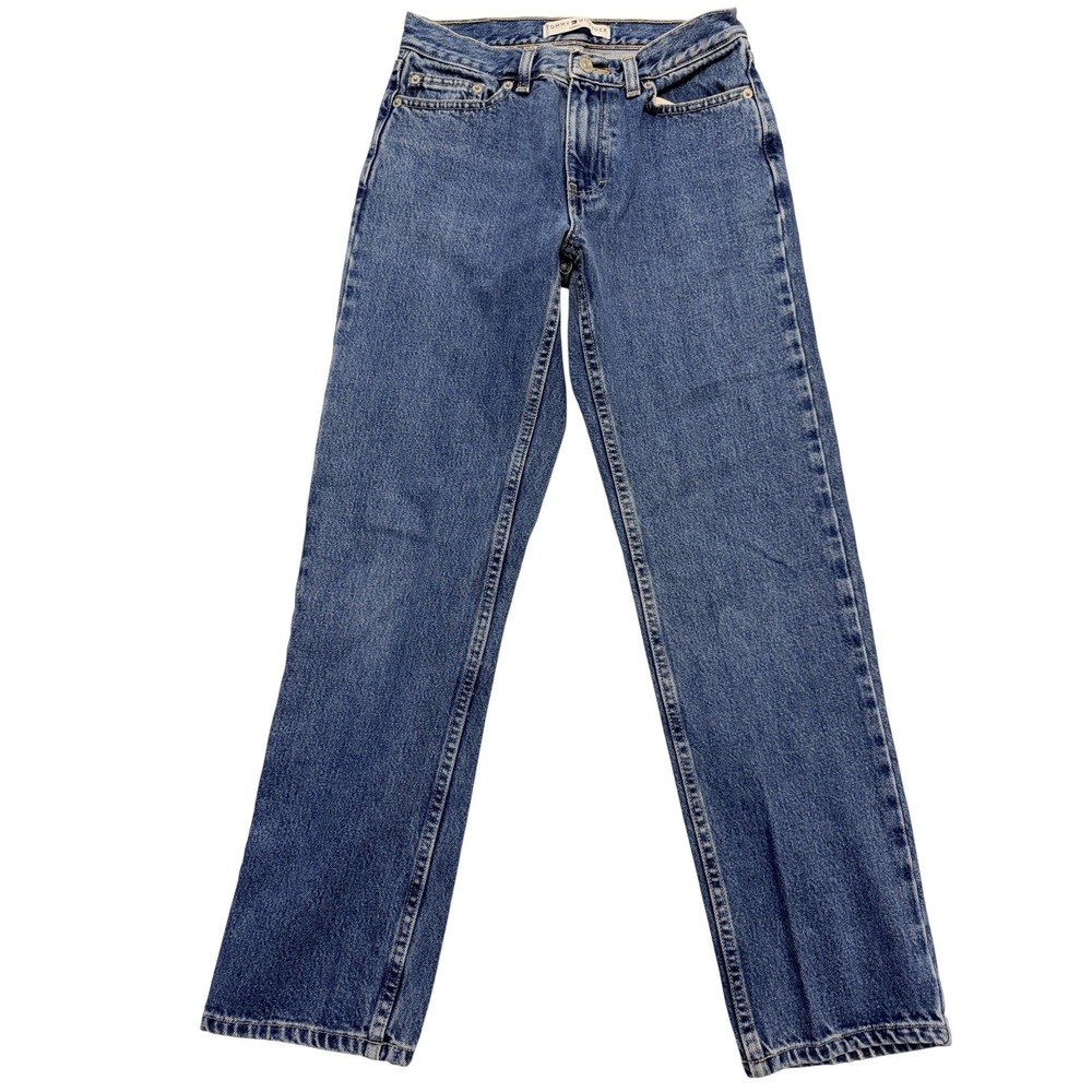 Vintage Tommy Hilfiger Jeans Mens 27x31 Blue Denim Perfect T Straight Leg Y2K